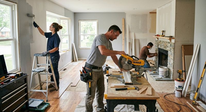 Living Room Remodeling in Denver County, CO